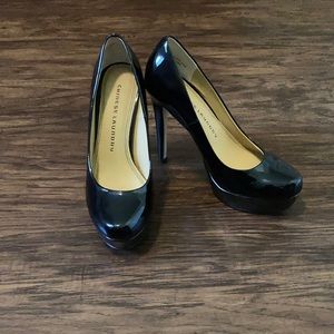 Chinese laundry 6.5 black platform heels NWT